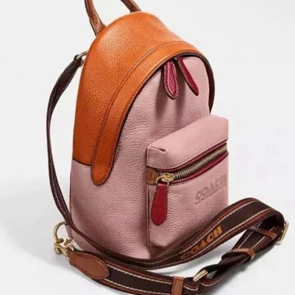 Coach Handbags - Coach mini backpack (coach charter 18 color block)